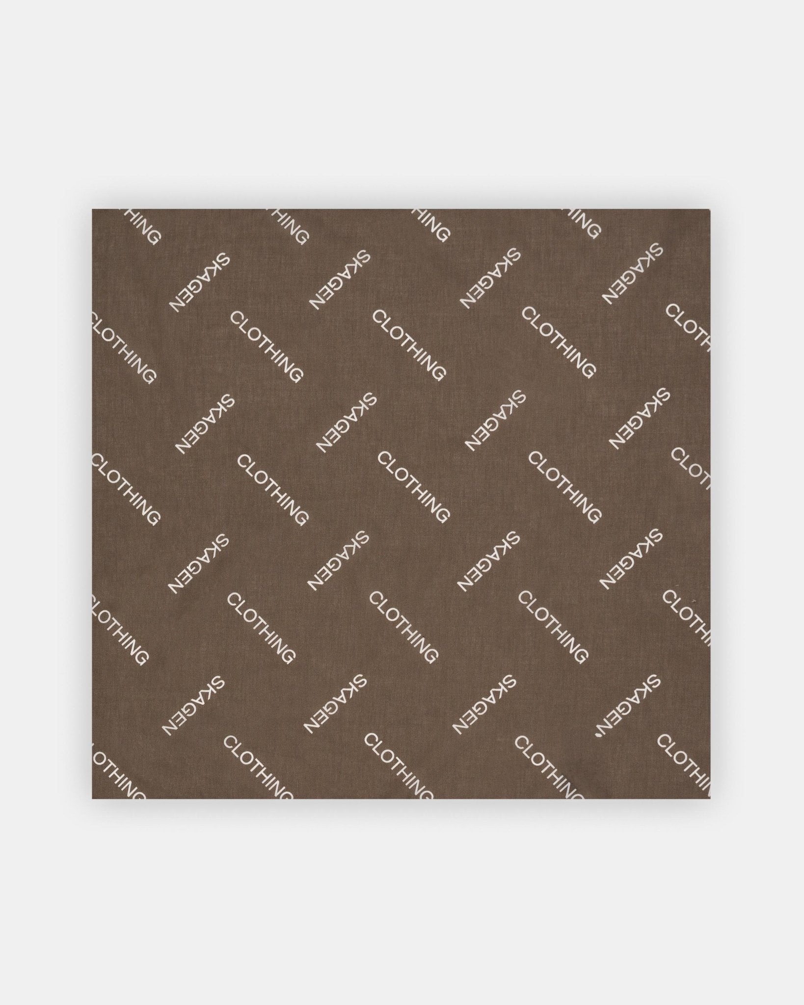 Monogram Bandana Brun | Skagen - clothing.dk